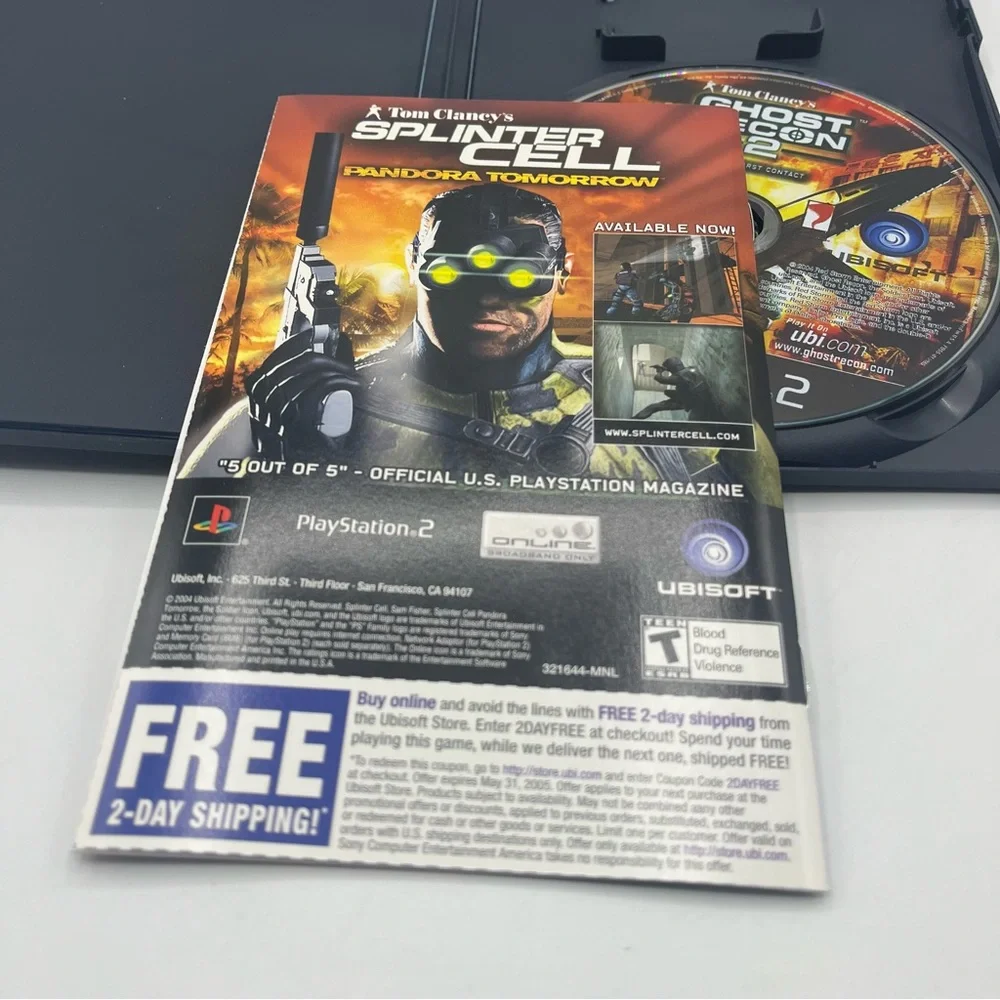 Tom Clancy's Ghost Recon 2 (Sony PlayStation 2, 2004) CIB. Tested.